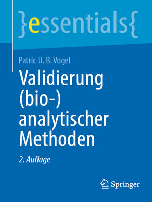 cover image of Validierung (bio-)analytischer Methoden